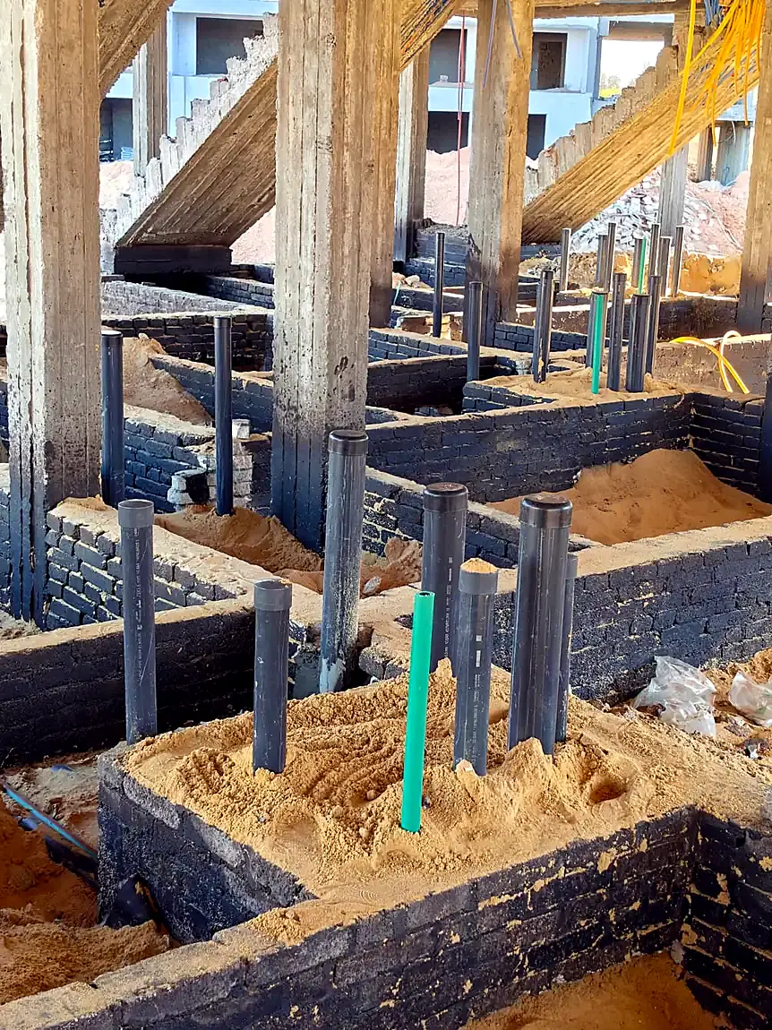 Drainage stubs