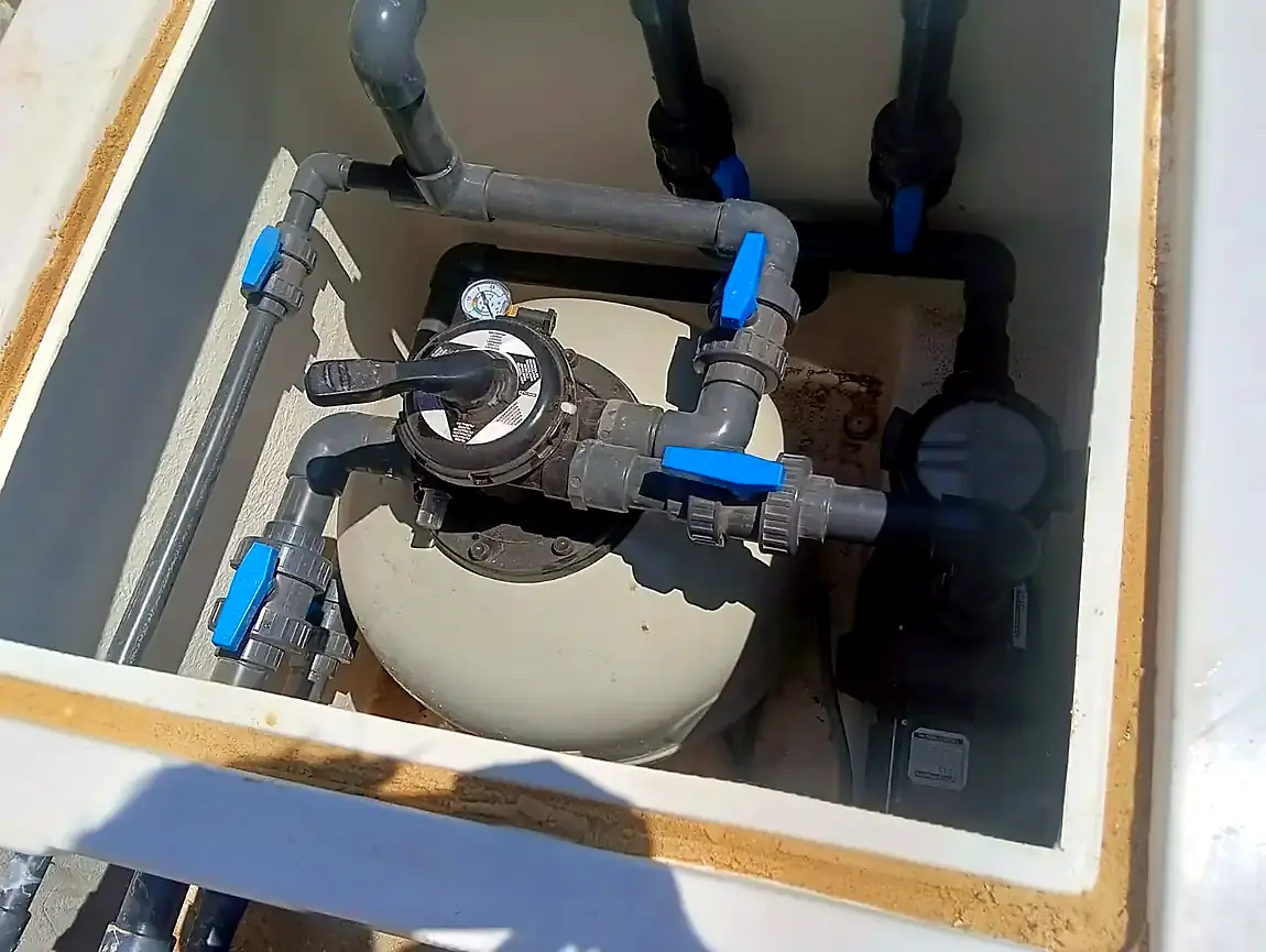Sand filter and circulation pump